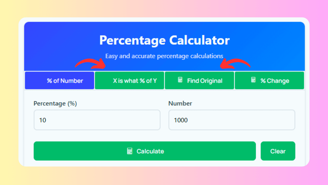 Percentage Calculator